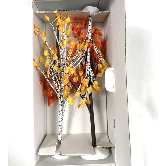 Dept 56 Halloween Village Accessories Set 52704 & Maple Burch Trees 52655 2 Sets - Picture 2 of 16